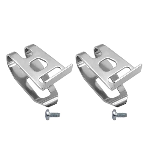 2 Stück Ersatz Gürtelclip Haken Edelstahl Gürtelclip Werkzeug Hammer Bohrer Teile von HIOPOIUYT