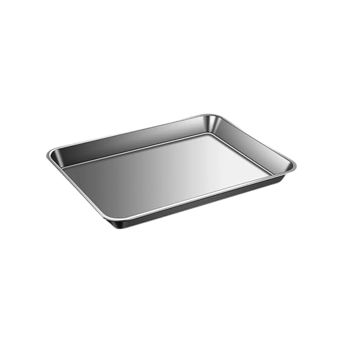 304 Edelstahl Flachboden Ofenblech mit gleichmäßiger Wärmeverteilung Praktische Backform für Gebäck und Brot Rostfreie Backform für Backofen 304 Edelstahl Flachboden Ofenblech mit gleichmäßiger Wärmeverteilung Praktische Backform für Gebäck und Brot Rostfreie Backform für Backofen von HIOPOIUYT