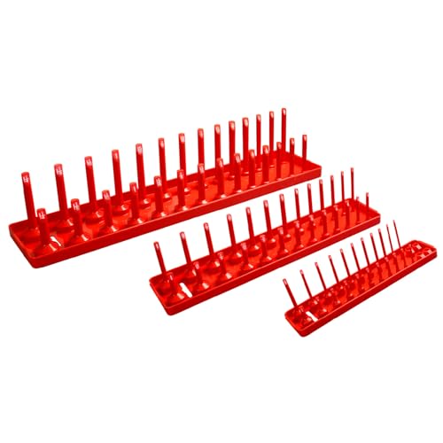 3PCS Heavy Duty Socket Organisatoren Speicher Rack Metric/Imperials Systems Unterstützen Die Schnelle Installation Für Die Werkstatt Garage Metrik Imperials Sockelhalter 3PCS Heavy Duty Socket Organisatoren Speicher Rack Metric/Imperials Systems Unterstützen Die Schnelle Installation Für Die Werkstatt Garage Metrik Imperials Sockelhalter von HIOPOIUYT