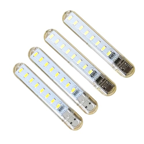 4pcs Tragbare LED 5V USB Warmes Weißes Lampe Buch Reading Nachtlicht Weiß 7000k Warm 3000k Für PC LED Nachtlicht von HIOPOIUYT