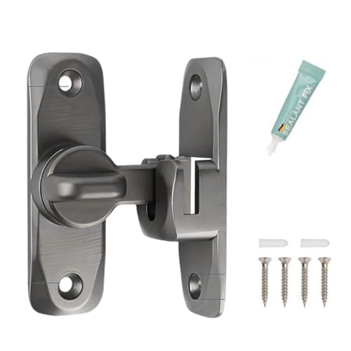 90/180 Grad Scheunentürschlösser Zincs Legierung Flipping Door Lock Anti-Diebstahl-Schnalle Türriegel Schiebetürschloss Scheunentürschloss Sichtschutz Türriegel von HIOPOIUYT