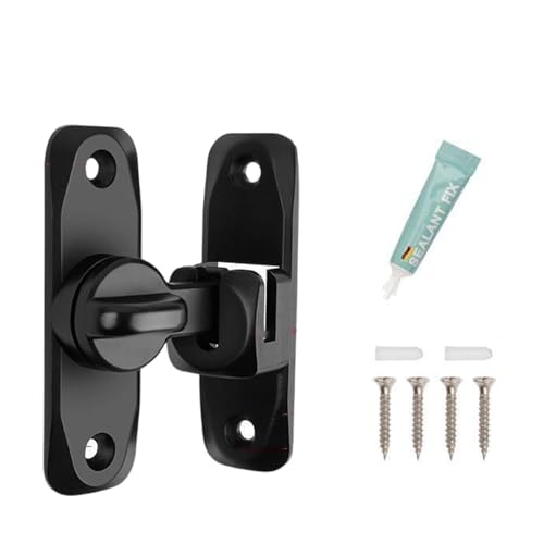 90/180 Grad Scheunentürschlösser Zincs Legierung Flipping Door Lock Anti-Diebstahl-Schnalle Türriegel Schiebetürschloss Scheunentürschloss Sichtschutz Türriegel von HIOPOIUYT