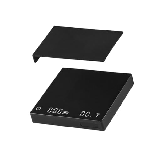 Digitale Espresso Kaffee Skala Mit Timer Und Silikonmatte Wiederaufladbares LED Display Skala Praktisches Werkzeug von HIOPOIUYT