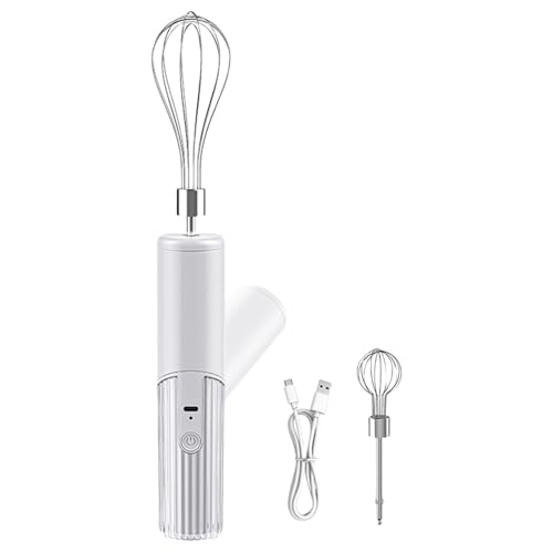 Faltbarer elektrischer Handmixer mit 3 Geschwindigkeitsmodus und 2 abnehmbaren Schneebesen zum Mischen und Schlagen, platzsparende Schneebesen, einfache Lagerung von HIOPOIUYT