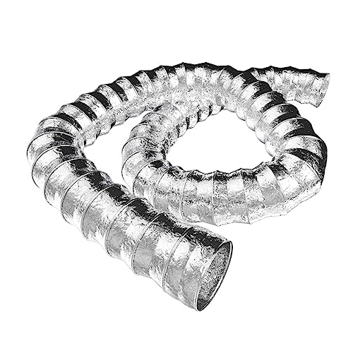 Flexibler Luftschlauch aus Aluminium, einziehbarer Trockner, Entlüftungsschlauch für Abluftventilator und Gebläse, 8 m, flexibler Aluminiumk, 10 cm von HIOPOIUYT