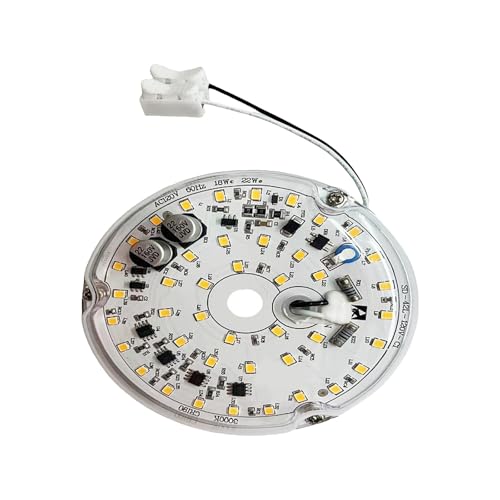 HIOPOIUYT 120 V 18W LED Deckenlüfter Leichtdimmnchierbares LED Nachrüsttafeln Leichtplatinenplatte Deckenleuchte Ersatzplatte Runde Deckenspülung Leuchte Ersatzplatte von HIOPOIUYT