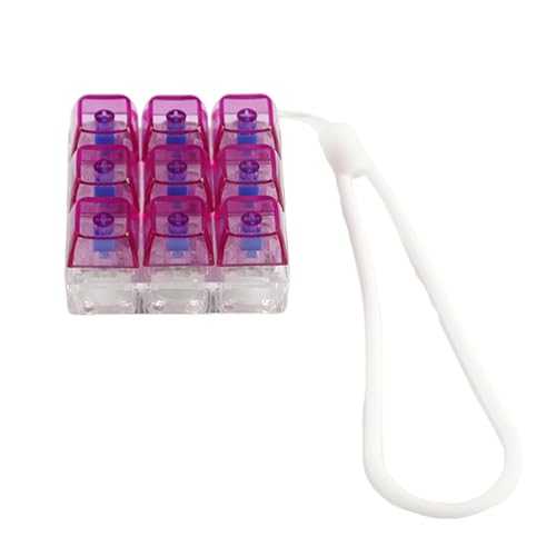 HIOPOIUYT 9-Tey Mechaniktastaturschalter Tester 9 Clicky Tasten Mit Silikonschlüsselkette Für Stressabbau Und Bürodekoration Clicky Switches Tester Für Angstlinderung HIOPOIUYT 9-Tey Mechaniktastaturschalter Tester 9 Clicky Tasten Mit Silikonschlüsselkette Für Stressabbau Und Bürodekoration Clicky Switches Tester Für Angstlinderung von HIOPOIUYT