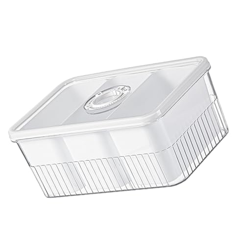 HIOPOIUYT Fach Deckel Teas Container Mit Mehreren Abschnitten Kunststoff Divided Storage Box Küche Organisation Werkzeug Proof Teas Container von HIOPOIUYT