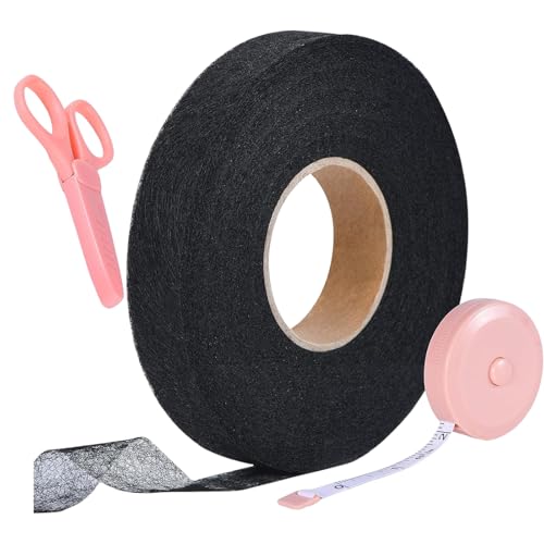HIOPOIUYT HEMS Klebebandbreite 2 Cm Bügellaumklebeband Mit Schere & Mess Nach Osten Für Kleiderhosen Saum Bügelchen Mit Schere & Mess Für Kleiderhosen von HIOPOIUYT