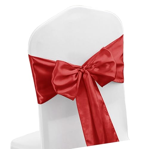 HIOPOIUYT Handwerk Hochzeitsstuhl Sash Bows Verleiht Jedem Ereignis Polyester Stretchband Für Verschiedene Stühle Decors Bankettstuhl Schärpe von HIOPOIUYT