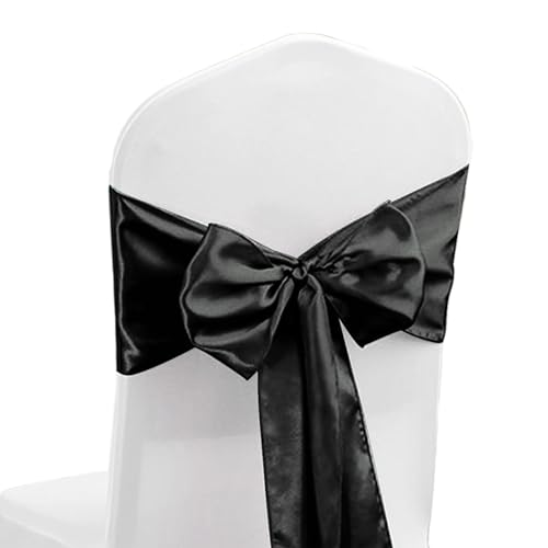 HIOPOIUYT Handwerk Hochzeitsstuhl Sash Bows Verleiht Jedem Ereignis Polyester Stretchband Für Verschiedene Stühle Decors Bankettstuhl Schärpe von HIOPOIUYT