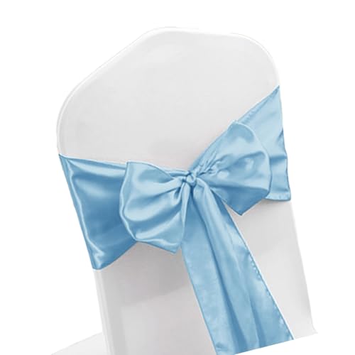HIOPOIUYT Handwerk Hochzeitsstuhl Sash Bows Verleiht Jedem Ereignis Polyester Stretchband Für Verschiedene Stühle Decors Bankettstuhl Schärpe von HIOPOIUYT