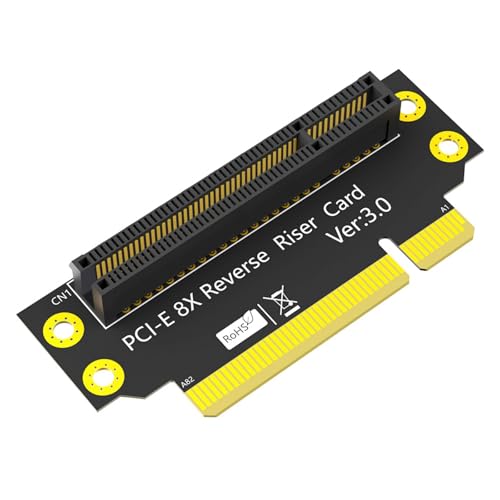 HIOPOIUYT PCIE 8X 90 Grad Reverse Male to Female Risers Kartenadapter Risers Board PCIe 8X Bis 8X Für Server PC HIOPOIUYT PCIE 8X 90 Grad Reverse Male to Female Risers Kartenadapter Risers Board PCIe 8X Bis 8X Für Server PC von HIOPOIUYT