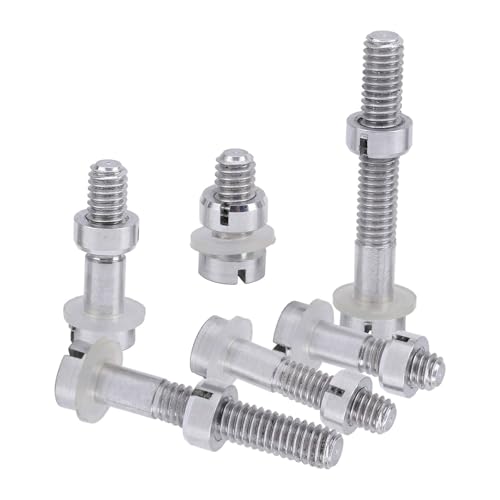 HIOPOIUYT Packung Mit 6 Plattenspieler Headshell Tonabnehmer Montageschrauben Und Hardware Player Montageteilen Metallmutter Unterlegscheiben HIOPOIUYT Packung Mit 6 Plattenspieler Headshell Tonabnehmer Montageschrauben Und Hardware Player Montageteilen Metallmutter Unterlegscheiben von HIOPOIUYT