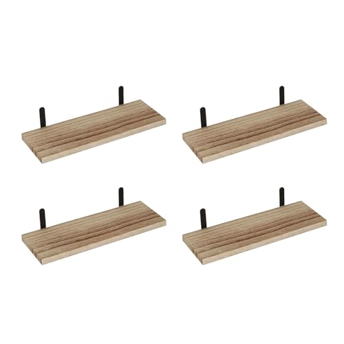 HIOPOIUYT Regale für die Wand, platzsparende Aufbewahrungslösung, Vintage-Wandhalterung, Regale, schwebende Organizer für Badezimmer, Küche, platzsparendes Set von HIOPOIUYT