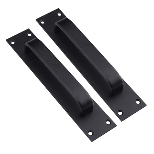 HIOPOIUYT Schwarzer Schiebetürgriff, 2-teiliges Set, 18 cm Lochmitte, Aluminiumlegierung, Schränke, Hardware für Badezimmerschrank, einfache Installation, Türgriff HIOPOIUYT Schwarzer Schiebetürgriff, 2-teiliges Set, 18 cm Lochmitte, Aluminiumlegierung, Schränke, Hardware für Badezimmerschrank, einfache Installation, Türgriff von HIOPOIUYT