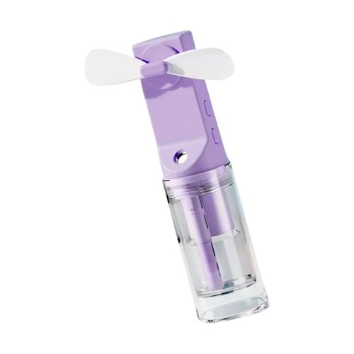 HIOPOIUYT Sprühventilator Handventilator mit Wassersprüher Wasser Batteriebetriebener Handventilator mit Sprühfunktion Klimaanlagen von HIOPOIUYT