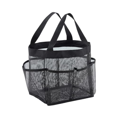 HIOPOIUYT Verbesserte seitliche Duschtasche mit 7 Taschen, tragbare hängende Aufbewahrungstasche mit S-Haken für Badezimmer, Fitnessstudio, Camping, schnell trocknender Badezimmer-Aufbewahrungskorb HIOPOIUYT Verbesserte seitliche Duschtasche mit 7 Taschen, tragbare hängende Aufbewahrungstasche mit S-Haken für Badezimmer, Fitnessstudio, Camping, schnell trocknender Badezimmer-Aufbewahrungskorb von HIOPOIUYT