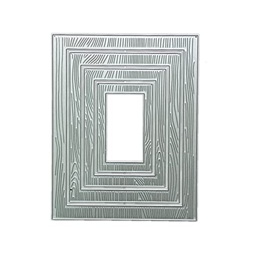Holzkorn Rechteck Rahmen Metall Schneidstirme Sterben Schablone Scrapbooking Vorlage von HIOPOIUYT