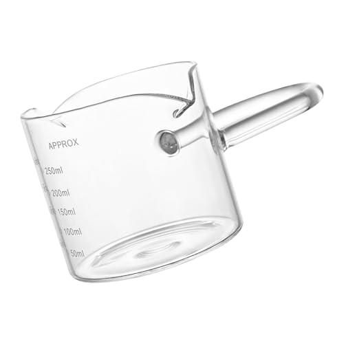 Klarglas Kaffee Dosierglas mit Doppelausgießer Ergonomischer Griff Espresso Messkrug Espresso Schnapsglas Klarglas Kaffee Dosierglas mit Doppelausgießer Ergonomischer Griff Espresso Messkrug Espresso Schnapsglas von HIOPOIUYT