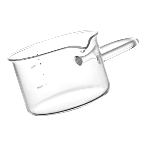 Klarglas Kaffee Dosierglas mit Doppelausgießer Ergonomischer Griff Espresso Messkrug Espresso Schnapsglas Klarglas Kaffee Dosierglas mit Doppelausgießer Ergonomischer Griff Espresso Messkrug Espresso Schnapsglas von HIOPOIUYT