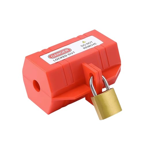 Kunststoff Tagout Stecker Stromverriegelungssperrsperrgerät Industrielle Haushaltsstopfenschlosssperrsperrung Mit Verriegelungsbeetik von HIOPOIUYT