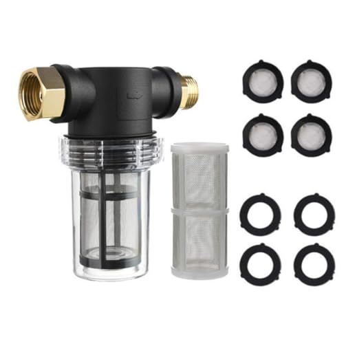 Metallmaschinen Inline Wasserfilter Für Druckunterlegscheibe 3/4 "Schlauchanschluss 40 100 Meshes Bildschirm Sediment Wassersieb Metallnetz Inline Filter Für Gartenschlauch von HIOPOIUYT