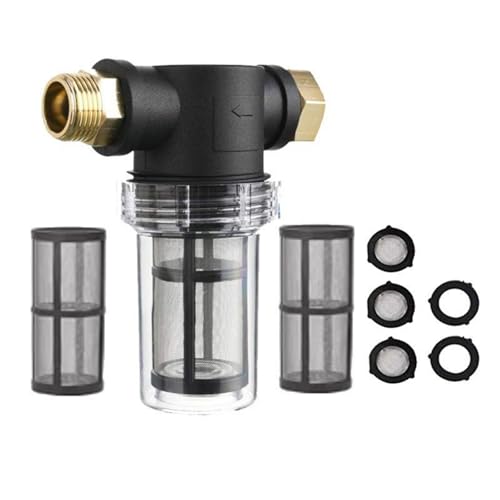 Metallmaschinen Inline Wasserfilter Für Druckunterlegscheibe 3/4 "Schlauchanschluss 40 100 Meshes Bildschirm Sediment Wassersieb Metallnetz Inline Filter Für Gartenschlauch von HIOPOIUYT