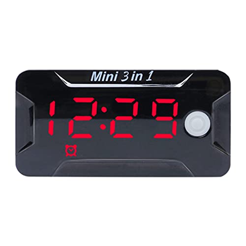 Motorradauto LED Digitale Uhr Multifunktionale Temperaturspannungsmesser Elektronische Uhr Für 8V-72V Motorradauto LED Digitale Uhr Multifunktionale Temperaturspannungsmesser Elektronische Uhr Für 8V-72V von HIOPOIUYT