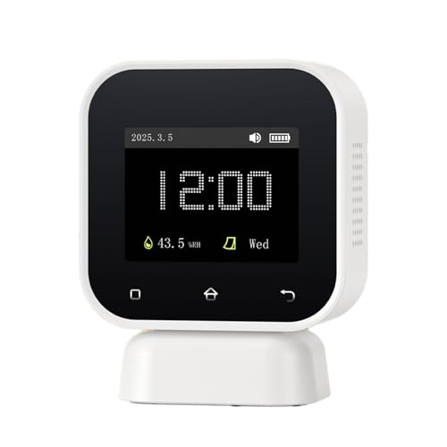 Multifunktionale Luftqualitätstester Formaldehyd Detektor TVOC Sensoren Echtzeit Überwachung Gesundheit Alarms Kalender Display HCHO TVOC Messgerät Mit Datenprotokollierung von HIOPOIUYT