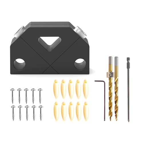 Pocket Oblique Hole Screw Jig Positioner 45° Locator Angle Woodworking Tool Drilling Dowel Drill Guide Joiner Set Woodworking Drilling Holes Pocket Oblique Hole Screw Jig Positioner 45° Locator Angle Woodworking Tool Drilling Dowel Drill Guide Joiner Set Woodworking Drilling Holes von HIOPOIUYT