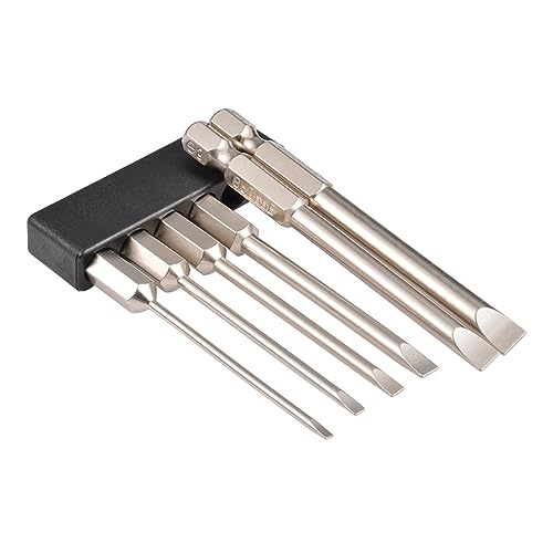 Schlitzschraubendreher-Bits mit Schlitzspitze für PC, Brillen, Handys, Laptop, Uhren, Reparatur, Handwerkzeug, Schraubendreher-Bits von HIOPOIUYT