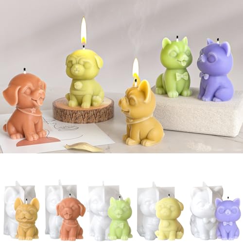 Silikonformen Kerzenherstellung Formen Handgefertigte Versorgung Hundeform Crafting Formen Schmuck Making Accessoires Lebensmittelqualität Silikonform von HIOPOIUYT