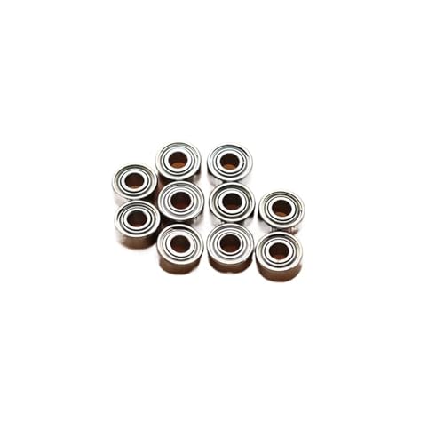 10 stücke Miniatur Kugellager 3x7x3 3x8x4 4x8x3 5x8x2 5x10x4 8x22x7 608zz 2Z for Fahrrad RC Auto Spielzeug Hohe Geschwindigkeit Leise Kleine Lager(ID 4x7x2.5mm) von HIOUNVIHC