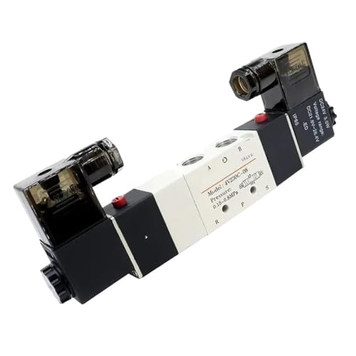 4V130C-06 4V230C-08 4V330C-10 Solenoid Valve Air Three Position Five Way Reversing 12V 24V 110V 220V(4V130C-M5,DC24V) von HIOUNVIHC