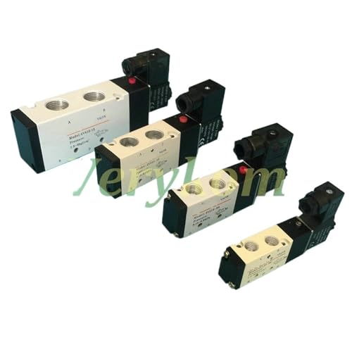 4V210-08 4v110-06 M5 Solenoid Air Valve 1/4" 1/8" 3/8" 1/2" Inch 2/5 Electromagnetic 4V310-10 12V 24V DC AC 110V 220V(12VDC) von HIOUNVIHC