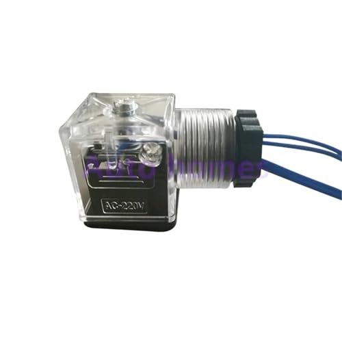 Hydraulische Magnetspule Ventilstecker Spule Mit Lampenstecker Elektromagnet LED-Anzeige AC220V AC110V DC24V DC12V(AC110V) von HIOUNVIHC