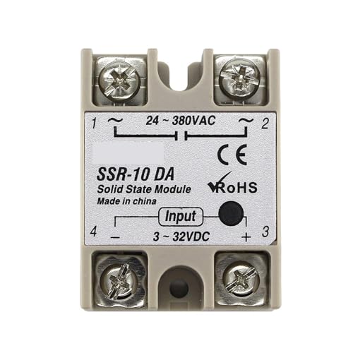 SSR-10 25 30 40 50 60 DD AD AA 10A 25A 40A Halbleiterrelaismodul 3-32 V Eingang DC 24-380 V(SSR-60A) von HIOUNVIHC