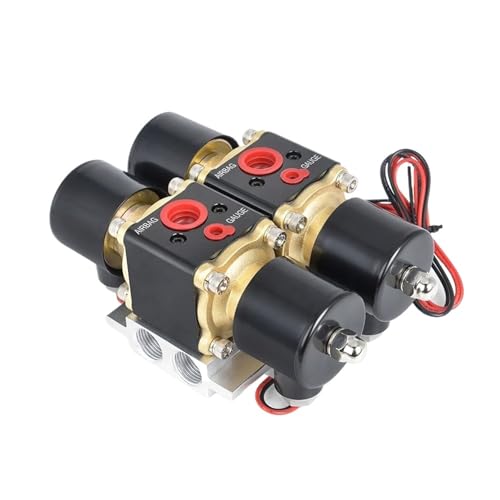 Universal DC 12V 200PSI Air Ride Dual Stations Verteiler-Magnetventil For Autos Mit Luftfederung Universal DC 12V 200PSI Air Ride Dual Stations Verteiler-Magnetventil For Autos Mit Luftfederung von HIOUNVIHC