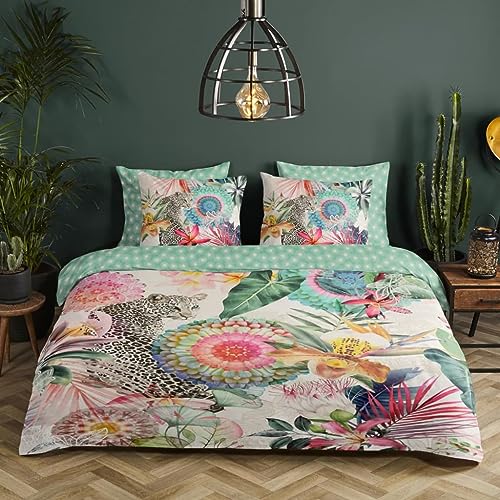 Bettbezug für Doppelbett, 200 x 220 cm, Baumwollsatin, Mehrfarbig von Hip