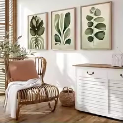 HIPWST Boho Scandinavian Green Plant Flower Prints Poster Botanical Abstract Prints Summer Wall Art Home Decor Poster 30x45cmx3 Frameless HIPWST Boho Scandinavian Green Plant Flower Prints Poster Botanical Abstract Prints Summer Wall Art Home Decor Poster 30x45cmx3 Frameless von HIPWST