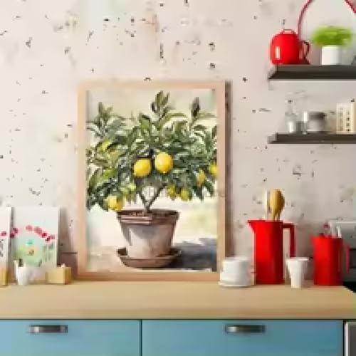 HIPWST Gelb Zitronenbaum Poster Italienische Küche Drucke Leinwand Malerei Sommer Obst Wandkunst Bilder Wohnkultur 70x100cm rahmenlos HIPWST Gelb Zitronenbaum Poster Italienische Küche Drucke Leinwand Malerei Sommer Obst Wandkunst Bilder Wohnkultur 70x100cm rahmenlos von HIPWST
