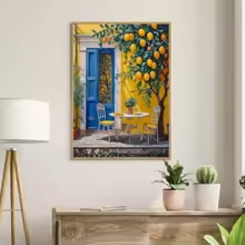 HIPWST Landscapes Lemon Tree Prints Poster Modern Cottagecore Canvas Painting for Spring Wall Art Home Decor-unframed 60x90cm Frameless HIPWST Landscapes Lemon Tree Prints Poster Modern Cottagecore Canvas Painting for Spring Wall Art Home Decor-unframed 60x90cm Frameless von HIPWST