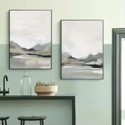 Nature Large andscape Abstract Mountain Canvas Painting Print Minimalist Poster Living Room Home Wall Decor 30x45cmx2 Frameless Nature Large andscape Abstract Mountain Canvas Painting Print Minimalist Poster Living Room Home Wall Decor 30x45cmx2 Frameless von HIPWST
