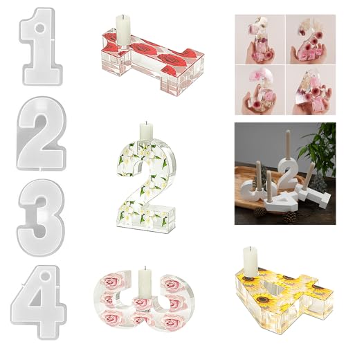 4Pcs Silikonformen Zahlen Advent,1-4 Zahlen Form DIY Silikonform,Silikonform Adventszahlen 3D,Adventszahlen Gießform,Dekoration Esstisch Mittelstück Form 4Pcs Silikonformen Zahlen Advent,1-4 Zahlen Form DIY Silikonform,Silikonform Adventszahlen 3D,Adventszahlen Gießform,Dekoration Esstisch Mittelstück Form von HIQE-FL