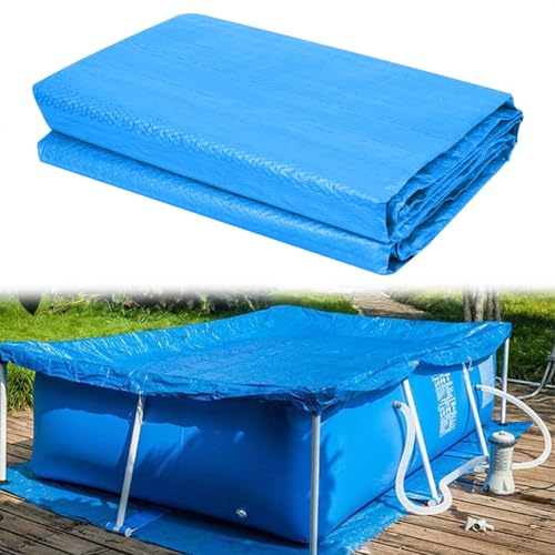 Poolunterlage,Pool Bodenplane 445x254 cm,Pool Bodenschutzmatte,Bodenschutzplane Swimmingpool,Faltbarer Schwimmbadbodenschutz,Swimmingpool Poolzubehör,für Pool Unterlage Outdoor. von HIQE-FL
