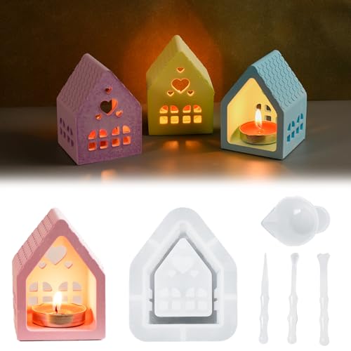 HIQE-FL 3D Silikonform Häuser Mit Fenster - Gießformen für Kerzen, Seife, Gips - Weihnachten Haus HIQE-FL 3D Silikonform Häuser Mit Fenster - Gießformen für Kerzen, Seife, Gips - Weihnachten Haus von HIQE-FL