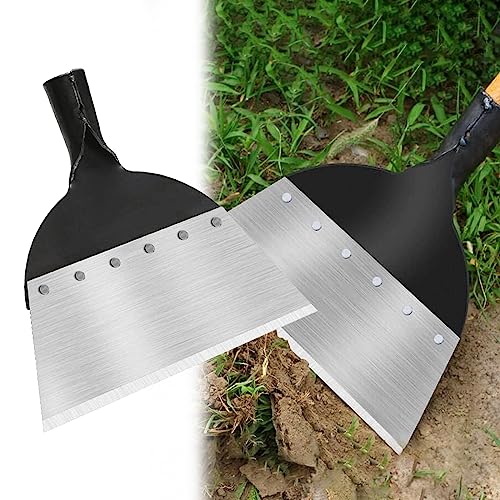 Multifunktionale Outdoor Garten Reinigungsschaufel,Unkrautwerkzeug Garden Helper,Stahl Flache Schaufel,Jäten Schaufel,Schaufel Pflanzen Unkrautschaufel,für Garten,Bauernhof(28cm) von HIQE-FL