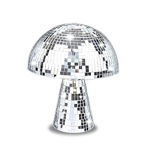 Spiegel Pilz Disco Kugel,Pilz Disco Kugel Ornament,Glitzer,Pilz Discokugel,Deko Discokugel Pilz,Dekoration von HIQE-FL