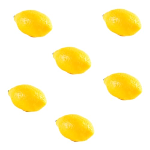 Magnet für Kühlschrank, 6 Stück Mini Simulierte Zitrone Obst Kühlschrank Magnete mit magnetischen Nachrichtenaufklebern von HIRAIDAI